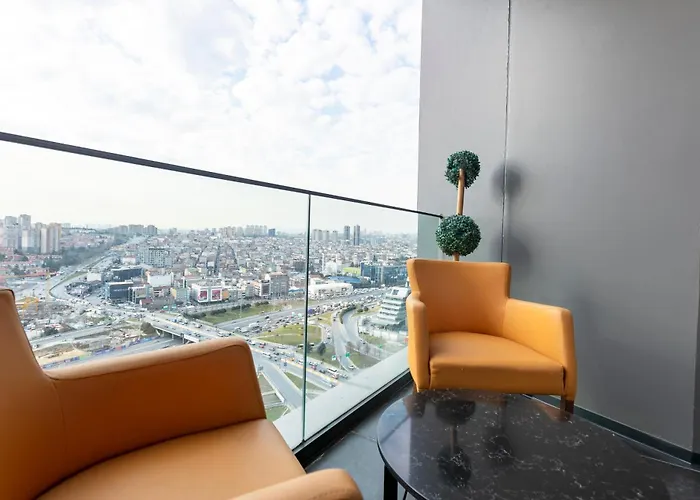 公寓 Lux Next To Outlet In High Floor 26 伊斯坦布尔