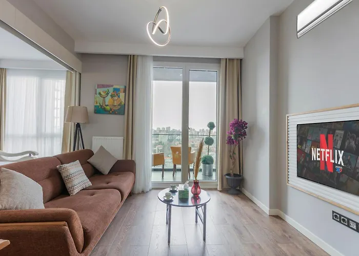 公寓 Lux Next To Outlet In High Floor 26 伊斯坦布尔